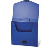 Пластиковый портфель BRAUBERG Energy А4 330х256х32 мм, без отделений, синий 222082