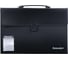 Пластиковый портфель BRAUBERG А4+ 390х260х40 мм, фактура линейная, черный 221389 1