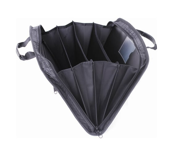 Пластиковая сумка-портфель BRAUBERG А4+ 375х305х60 мм, 4 отделения, 2 кармана, серый 228685