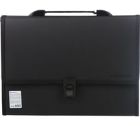 Пластиковый портфель BRAUBERG Дипломат А4 332х245х35 мм, 13 отделений, черный 226025
