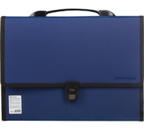 Пластиковый портфель BRAUBERG Дипломат А4 330x240x25 мм, 13 отделений, с окантовкой, фактура бисер 226026