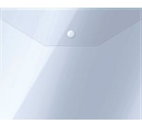 Папка-конверт Стамм на кнопке А5 190*240мм, 150мкм, пластик, прозрач ММ-31907