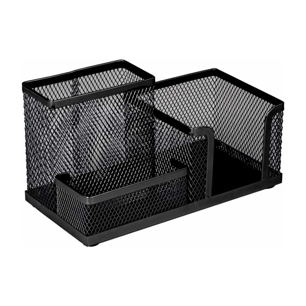 Подставка-органайзер BRAUBERG Germanium металлическая, 3 секции ...