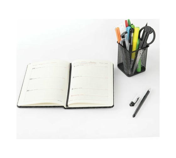 Подставка-органайзер BRAUBERG Germanium металлическая, квадратное основание, 98x80x80 мм, черная 231938