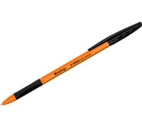 Ручка шариковая Berlingo Tribase grip orange черная, 0,7мм, грип, CBp70964 CBp_70964