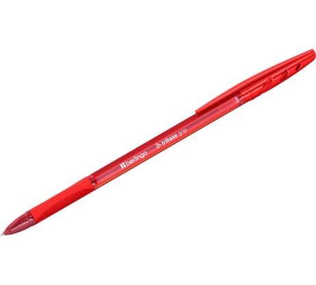 Ручка шариковая Berlingo Tribase grip красная, 1,0мм, грип, CBp10973 CBp_10973