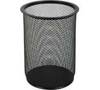 Подставка-органайзер BRAUBERG Germanium металлическая, круглое основание, 158x120 мм, черная 231966