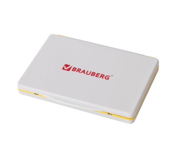 Штемпельная подушка BRAUBERG 120х90 мм рабочая поверхность 110х70 мм, неокрашенная 236870