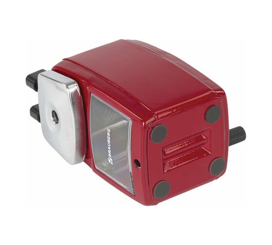 Механическая точилка BRAUBERG Red Power, металлический корпус и механизм 222099