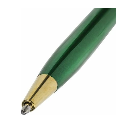 Шариковая ручка BRAUBERG Slim Green бизнес-класс, линия письма 0,7 мм, синяя 141404