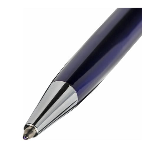 Шариковая ручка BRAUBERG Cayman Blue бизнес-класс, корпус синий, узел 1 мм, линия письма 0,7 мм 141409