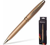 Шариковая ручка BRAUBERG Oceanic Gold бизнес-класс, корпус золотистый, узел 1 мм, линия письма 140722