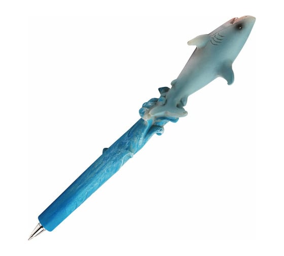 Фигурная ручка BRAUBERG МОРСКИЕ ЖИТЕЛИ, синяя, 4 дизайна 0,5 мм, дисплей 142754