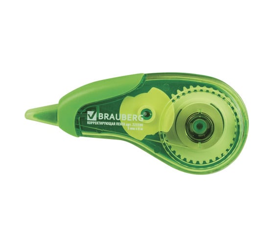 Корректирующая лента BRAUBERG Design One, 5 мм х 6 м, зеленый 225590 1