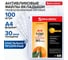 Перфорированные папки-файлы BRAUBERG А4, комплект 100 шт, апельсиновая корка, 30 мкм 221991 2