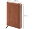 Ежедневник недатированный BRAUBERG А5 148x218мм Optimal, резинка, держатель, 160л, коричневый, 118643 12