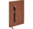 Ежедневник недатированный BRAUBERG А5 148x218мм Optimal, резинка, держатель, 160л, коричневый, 118643 25