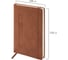 Ежедневник недатированный BRAUBERG А5 148x218мм Optimal, резинка, держатель, 160л, коричневый, 118643 19