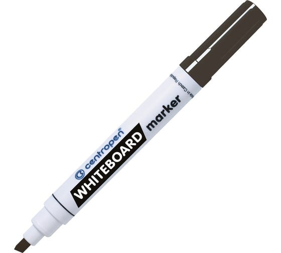 Маркер стираемый ОФИСМАГ для белой доски ЧЕРНЫЙ CENTROPEN Dry-Wipe КОМПЛЕКТ 10 шт 8569 наконечник 1–4,5 мм ш/к 15614 152677 1
