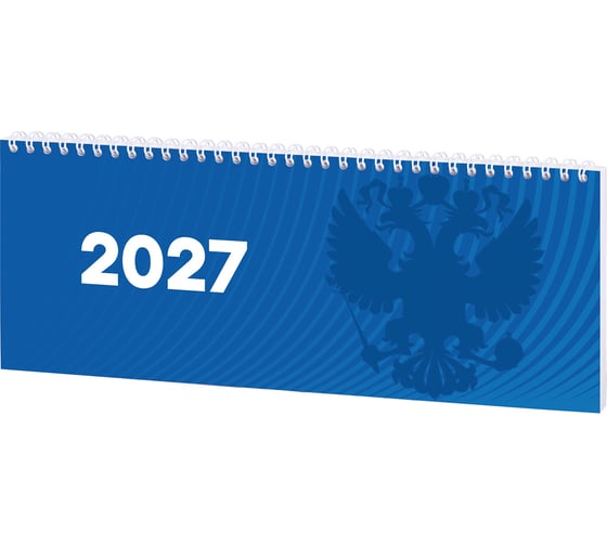 Планинг датированный Staff 2027 285×112 мм гребень картонная обложка 64 л Символика РФ 117853