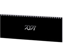 Планинг датированный Staff 2027 285х112мм, гребень, картонная обложка, 64л, Black style 117854