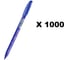 Набор шариковых ручек Digno iStar 0,7 мм чернила синие упаковка 1000 шт iStar-1000 1