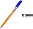 Набор шариковых ручек Digno Aurus 0,7 мм чернила синие упаковка 2000 шт Aurus-2000 1