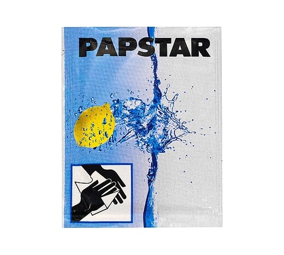 Влажная салфетка PAPSTAR ЛИМОН 1 шт в индивидуальной упаковке 1/250/1000 PS-97200 1