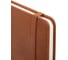 Бизнес-блокнот BRAUBERG А5 148x218мм Optimal, под кожу, 80л, резинка, держатель, клетка, коричневый, 118637 4