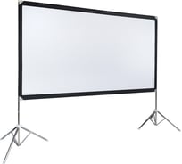 Экран Lumien LSV-100101 Sky View с двойным штативом, рабочая область 104×186 см, 84 Matte White Nylon, 155774