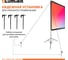 Экран Lumien LSV-100102 Sky View с двойным штативом, рабочая область 124×221 см, 100 Matte White Nylon, 155775 7
