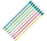 Карандаш чернографитный BIC Evolution Stripes, КОМПЛЕКТ 12 шт., HB, с ластиком, корпус ассорти 8960342 180921 1