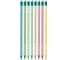 Карандаш чернографитный BIC Evolution Stripes, КОМПЛЕКТ 12 шт., HB, с ластиком, корпус ассорти 8960342 180921 3