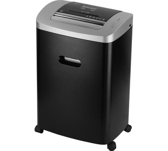 Уничтожитель (шредер) BRAUBERG JP822M, CD, 5 уровень секретности, 2×12 мм, 8 листов, 22 литра, 532591