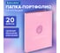 Папка-портфолио BRAUBERG универсальная, 4 кольца, 20 файлов, 7БЦ матовая, Gentle, 117558 2