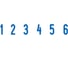 Нумератор 6-разрядов ОФИСМАГ оттиск 25х4мм синий, TRODAT 4846P2, корпус черный, подушка 211620 230549 6