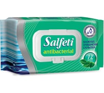 Салфетки влажные SALFETI 72 шт, антибактериальные, с клапанной крышкой, штрихкод 83970 128653