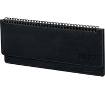 Планинг датированный GALANT 2027 305х140мм Ritter, под кожу, черный, 118208