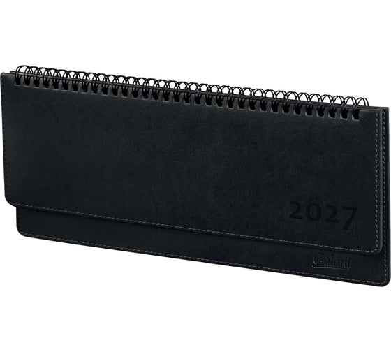 Планинг датированный GALANT 2027 305х140мм Ritter, под кожу, черный, 118208