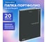 Папка-портфолио универсальная BRAUBERG 4 кольца, 20 файлов, 7БЦ матовая, Minimalism, 117553 2