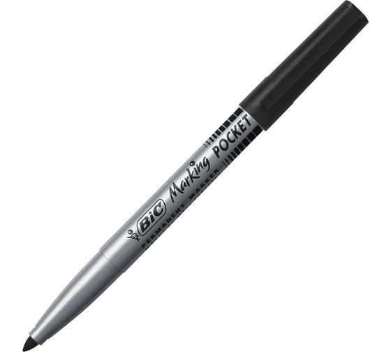 Маркер перманентный BIC Marking Fine ECOlutions, ЧЕРНЫЙ, круглый наконечник 1,1 мм, 8209022 152755