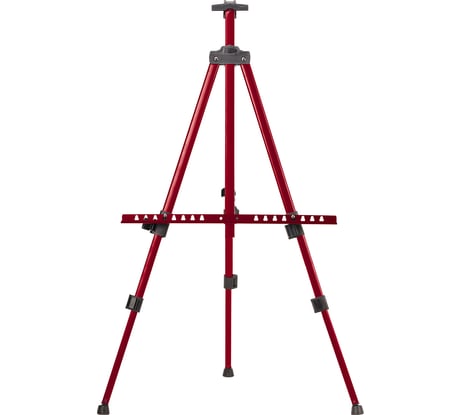 Флипчарт мольберт-тренога телескопический красный BRAUBERG 110х164х91 см, чехол 192750