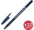 Ручка шариковая с грипом BRAUBERG i-STICK POINT DEEP BLUE, КОМПЛЕКТ 10 ШТ, СИНЯЯ, 0,35мм, 881321 1