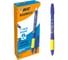 Ручка стираемая гелевая с грипом BIC Gelocity Illusion, синяя, корпус синий, линия 0,3 мм, 516518, 144418 8