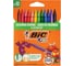 Мелки пластиковые BIC Plastidecor, 12 цв., ультрапрочные, круглые, картон.PK, подвес, 9457 222900 8