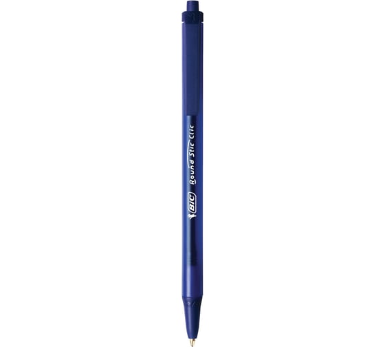 Ручки шариковые автоматические BIC Round Stic Clic, набор 3 шт., синие, линия 0,32 мм, блистер, 926374, 143981