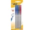 Ручки шариковые с грипом BIC Round Stic Exact, набор 4 шт./3 цвета, линия 0,28 мм, блистер, 932858, 143979 3