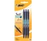 Ручки шариковые автоматические с грипом BIC Soft Feel Fine, набор 3 шт., линия 0,8 мм, блистер, 893221, 143983 1