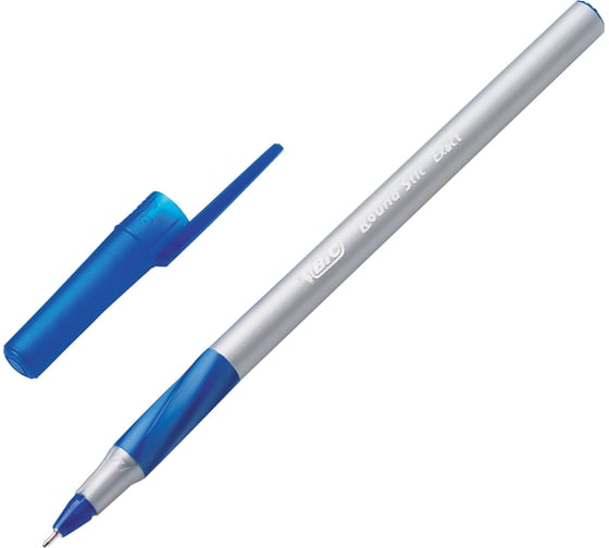 Ручки шариковые с грипом BIC Round Stic Exact, НАБОР 4 шт, линия 0,28мм, блистер 932857 143978