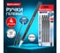 Ручки гелевые BRAUBERG ULTRA GEL, НАБОР 4 ШТУКИ, ЧЁРНЫЕ, узел 0,5 мм, линия письма 0,35 мм, 144268 2
